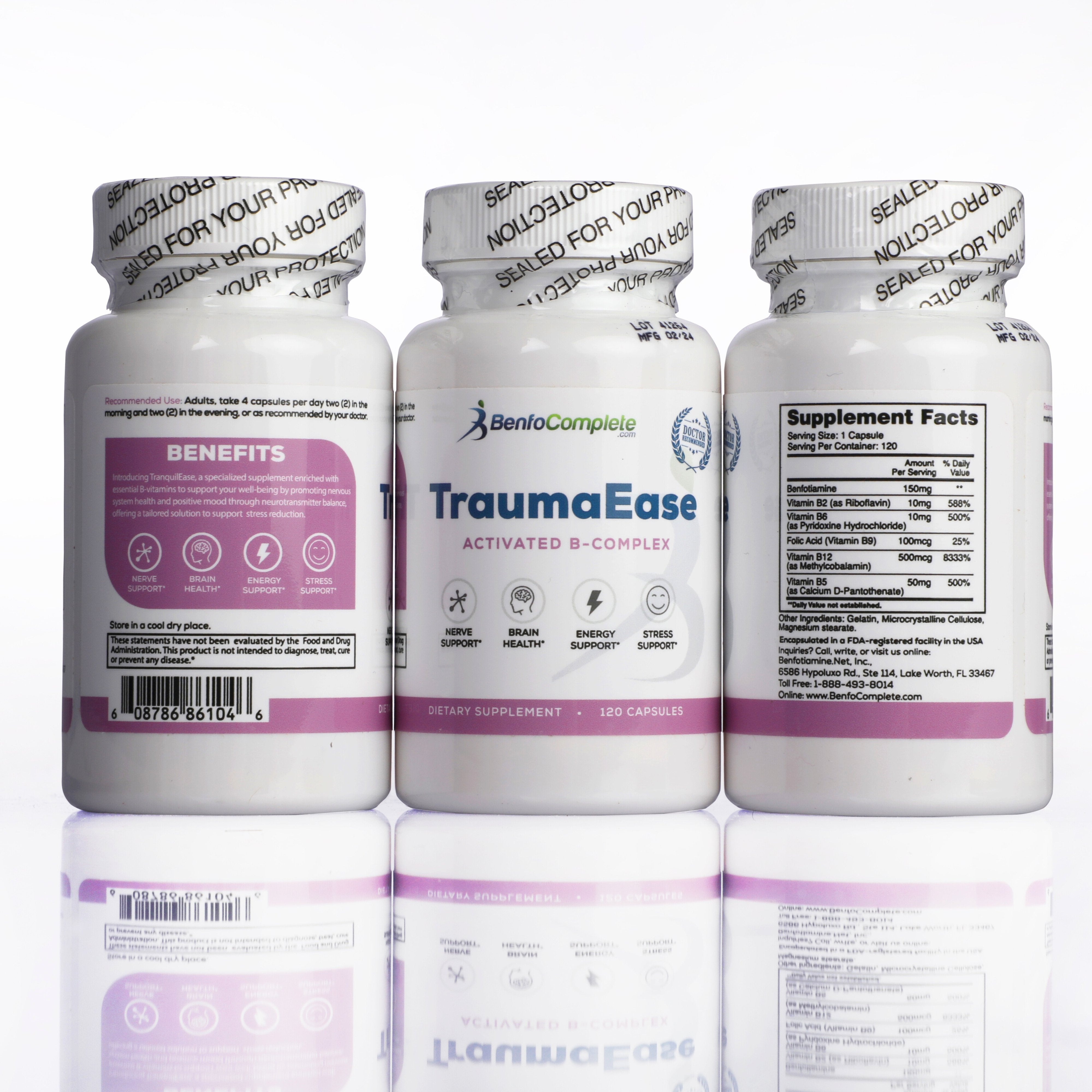 Buy Benfotiamine TraumaEase: Best Well-Being Support Formula– BenfoComplete