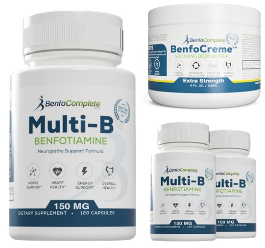 BenfoComplete™ Multi-B Neuropathy Support Formula 150mg 120 Gelatin Ca
