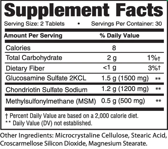 ECUSA Glucosamine Chondroitin MSM Joint Support - BenfoComplete