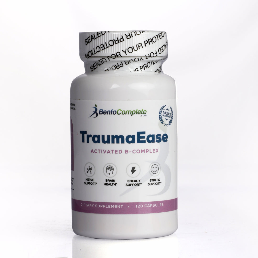 TraumaEase Activated B Complex Support Formula - Supplement for Stress & Nerve Support - BenfoComplete