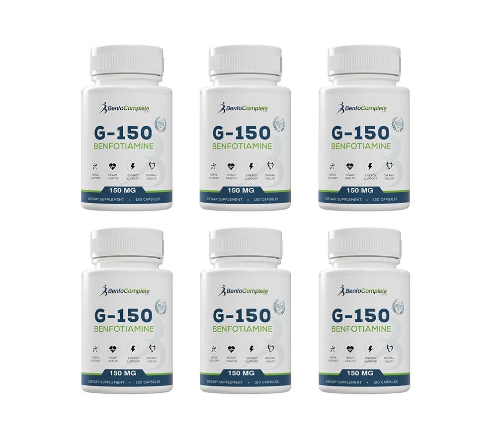 BenfoComplete™ Benfotiamine 150mg 120 Gelatin Capsules - 6 Bottles - BenfoComplete