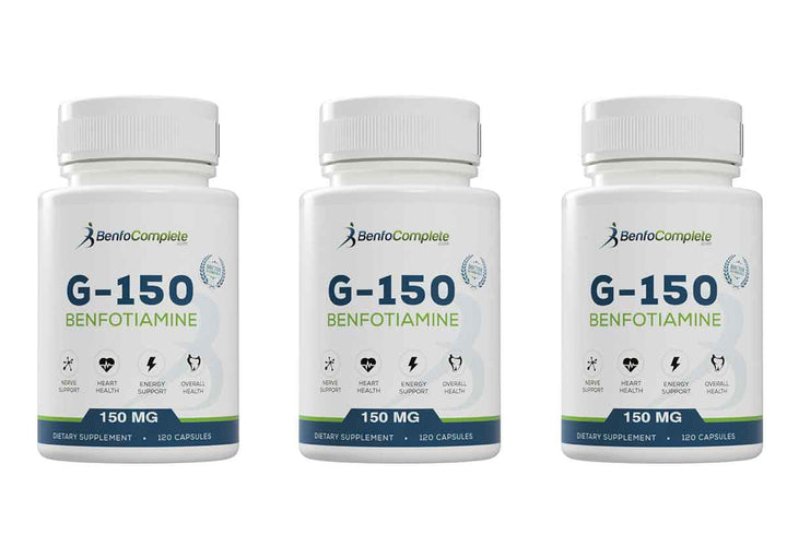 BenfoComplete™ G150 Benfotiamine 150mg 120 Gelatin Capsules - 3 Bottles - BenfoComplete