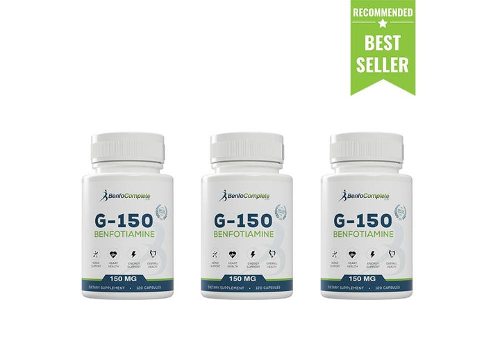 Benfotiamine 150mg 120 Gelatin Capsules Per Bottle - Select Discount Option (New labels coming soon) - BenfoComplete