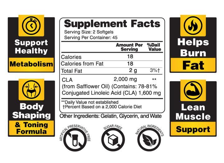 CLA Slim - Conjugated Linoleic Acid from Earth's Creation - BenfoComplete