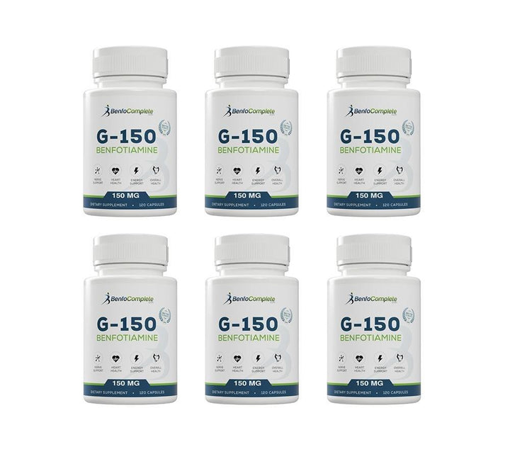 Vitamin Supplement For Diabetes - Benfotiamine 150mg 120 Gelatin Capsules Per Bottle - BenfoComplete